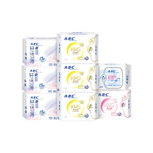 ABC Комфортные и дышащие гигиенические прокладки сухие и свежие дружественные к коже набор из 8 штук