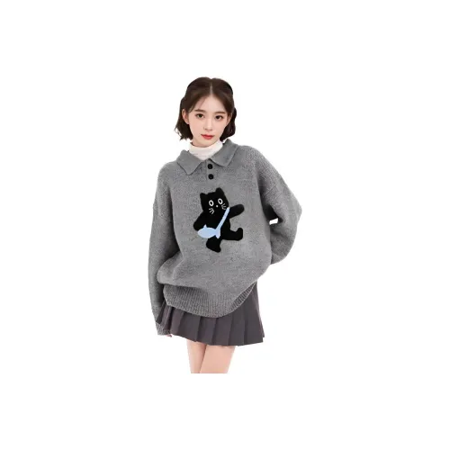 Dippanis Серый Женский Трикотаж