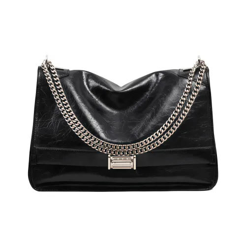 OUBOTE Сумка через плечо из синтетической кожи стандартная женская черная