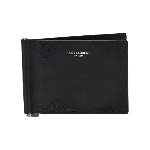 SAINT LAURENT Кожа Кошелек Мужской Черный
