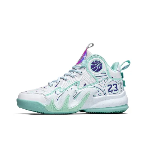 WAVECREST Амортизаторы Shock Abrasion Resistant Slip Resistant High Топ Баскетбольные кроссовки Унисекс