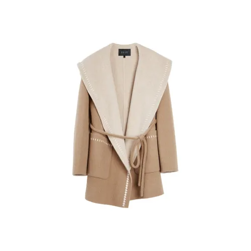 ELLE Светлый хаки Женское пальто
