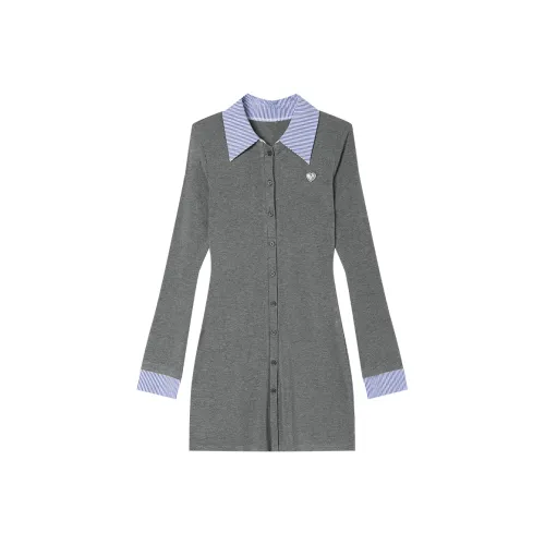 LOUISY AO Длинное платье с длинными рукавами женское