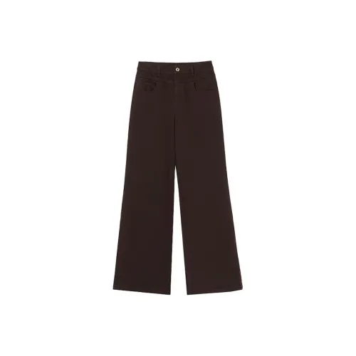 LANCY Темно-коричневые Женские Джинсы