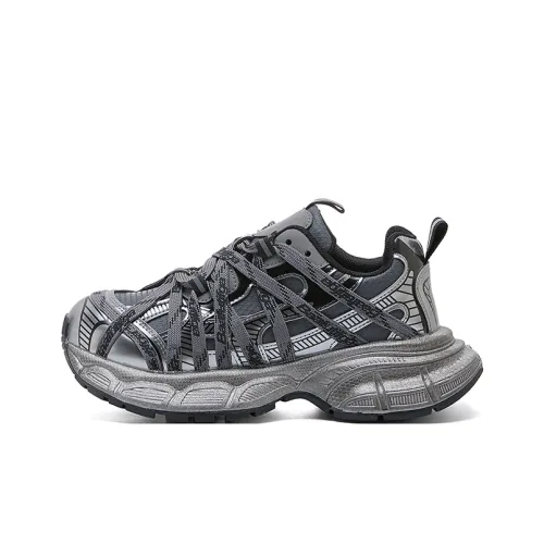 La Chapelle Shock Absorbers Устойчивые к истиранию противоскользящие низкие топовые кроссовки с толстой подошвой Женские