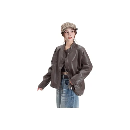 MORii Женские Кожаные Куртки