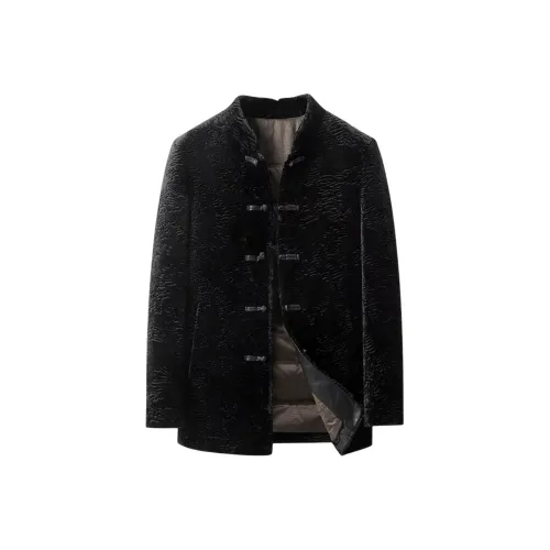 MH Черное мужское пальто