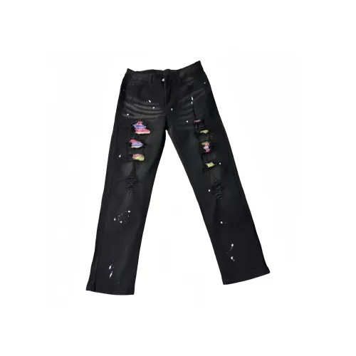 CAT'S PAW Черный Унисекс Джинсы
