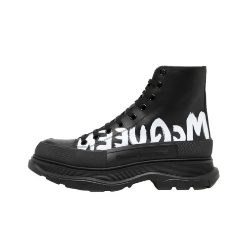 Alexander McQueen Tread Slick Martin Boot Мужской Угольный Черный
