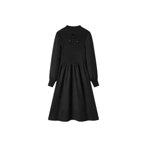 EICHITOO Длинное платье с длинными рукавами женское