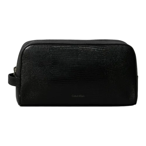 CALVIN KLEIN Кожа Туалетная сумка Мужская Черная