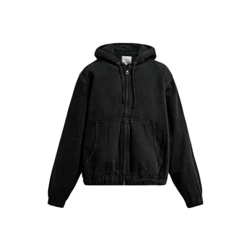 ZARA Угольный Мужской Джинсовые Куртки