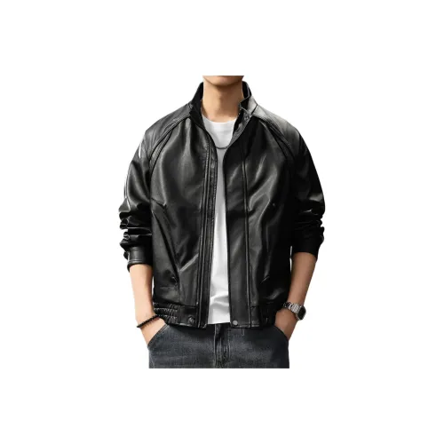 GUISE Черный Унисекс Кожаные куртки