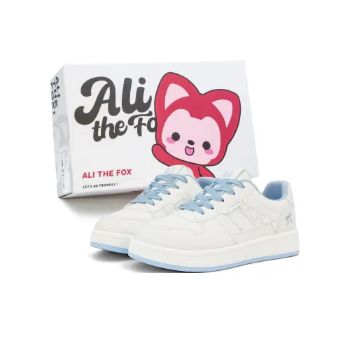 Али Тх Фокс Скейтборд Кроссовки Низкие Белые и Синие Эксклюзивная Коробка Женские
