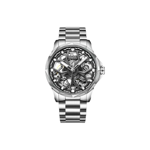 FAIRWHALE Автоматический механический механизм металлический ремешок мужские часы циферблат с открытым механизмом