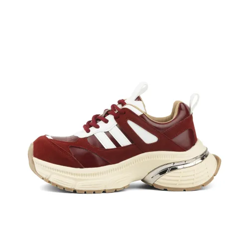 Craftsman Gang Амортизация Высота Увеличение Легкий Низкий Топ Кроссовки с Толстой Подошвой Женские