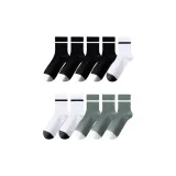 [10 упаковок] 4 черных + 3 белых + 3 зеленых