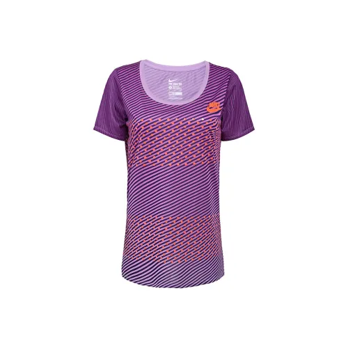 nike Dri Fit Фиолетовый Женские T-рубашки