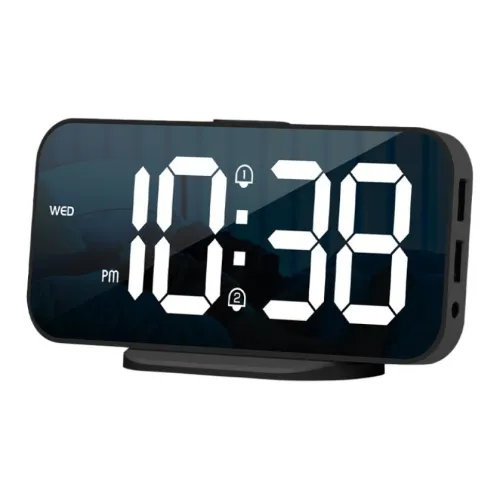 HENSE Electronic Механизм ABS Будильник Унисекс Черный HA821