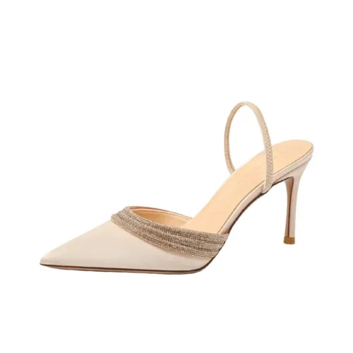 BIGTREE Высокие каблуки Шампанское 7 см Женские