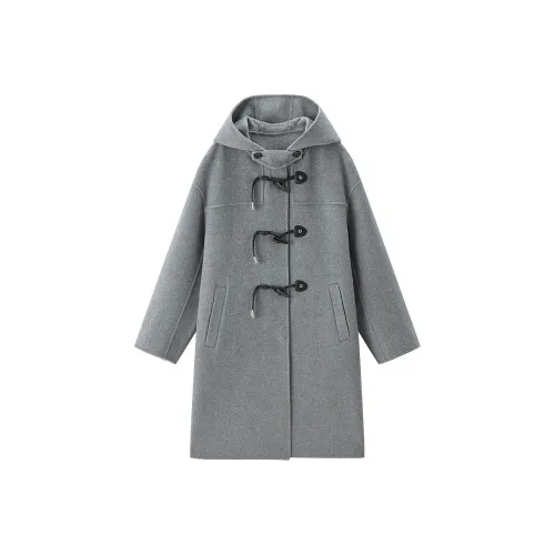 LEDIN Silver Candle Gray In Stock Women's Coat LEDIN Серебряный Свеча Серый В наличии Женское Пальто
