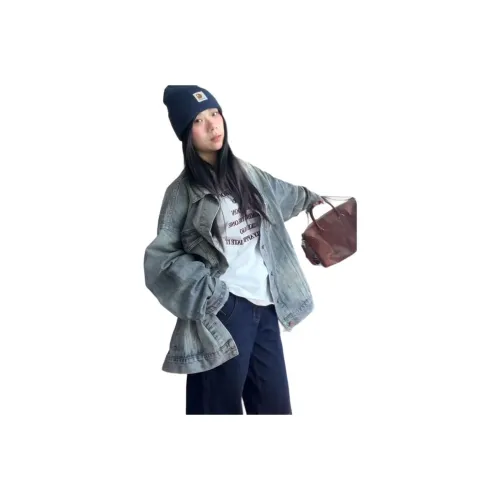 HAPG [Винтажный синий] Новые Arrivals Женские Куртки