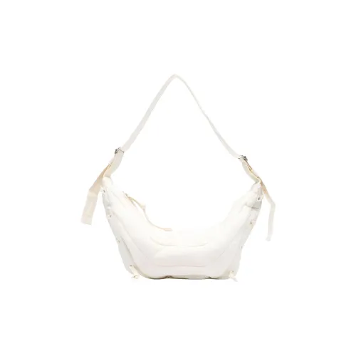 Lemaire Круассан Полиамид Сумка Сумка через плечо Сумка через плечо Маленькая Унисекс Белая