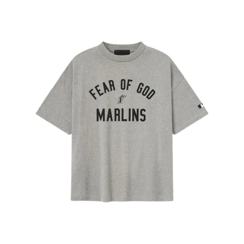 Fear Of God Essentials x MLB Коллаборация FW25 T-рубашка Унисекс