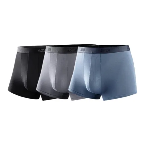 ANTA Основной Черный Светлый Угольный Серый Серый Синий Мужские Боксеры
