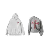 Мужской Фотиния Серый с капюшоном / Женский Серый Асимметричный на плече