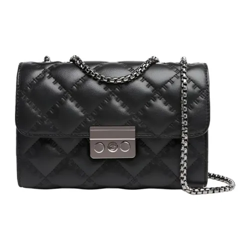 AOKANG Сумка через плечо из коровьей кожи Сумка через плечо Стандартная Маленькая Женская Milkshake Белый Классический Черный