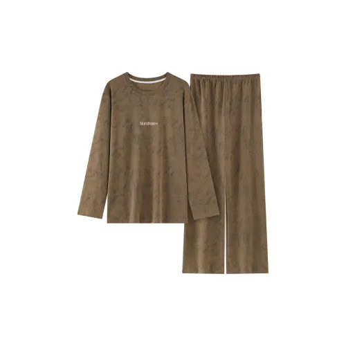 JINXU Коричневый Мужской Пижамный Комплект