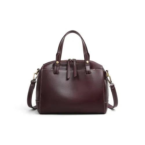 OUBOTE Корова Кожа Сумка Стандартная Женская Винный Кофейный