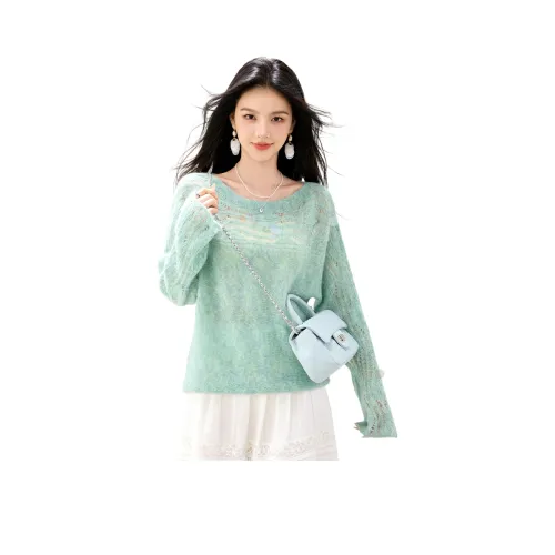 SDN by41 Мятно-зеленый Женский Трикотаж