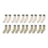 10 пачек (5 м белый + 5 м мятно-зеленый)