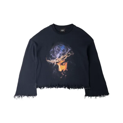 SOFRSH Круглый вырез Длинный рукав Толстовка Унисекс