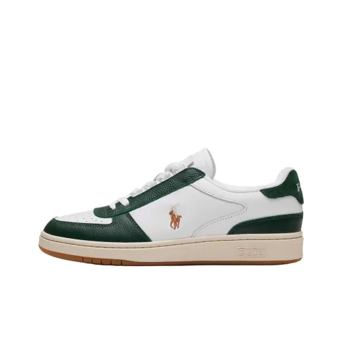 Polo Ralph Lauren Court Low Top Скейтборд Кроссовки Мужские Белые Зеленые