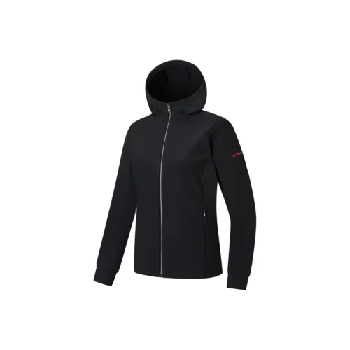 XTEP Глубокий Черный Женский Тренч