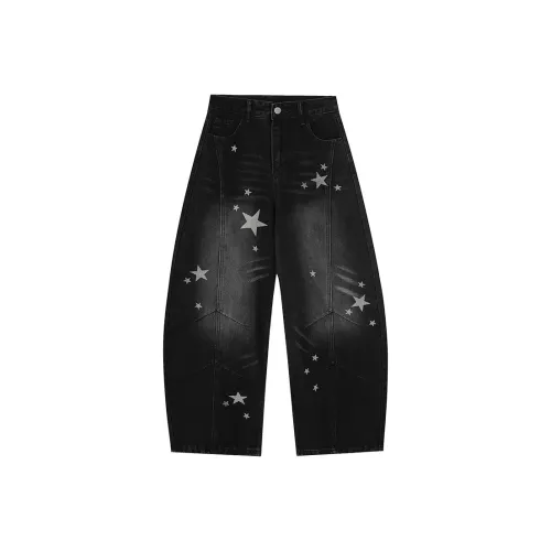 KAIZZGAO Черный Серый Цвет Мужские Джинсы