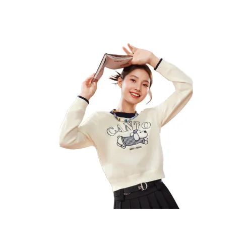 AIYIFU Абрикос Женская Трикотажная