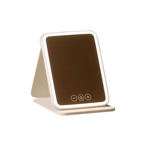 SYOURAN HD Зеркало для макияжа Viral Трехцветный Умное Освещение Большой Размер Портативный Зеркало для макияжа LED для Спальни на Подставке