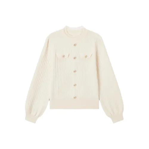 EICHITOO Экрю Женская Трикотажная