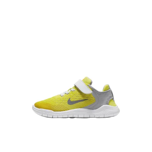 Nike Free RN Slip-resistant Abrasion-resistant Low-top Беговые кроссовки Желтый Детский