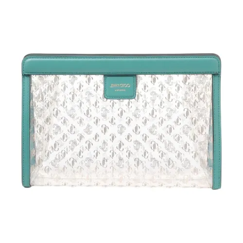 Jimmy Choo Кожа Клатч Женские Зеленый