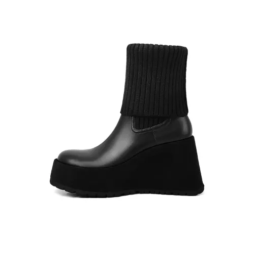 HAOYASENNU Martin Boots Модные и Крутые Черные Женские