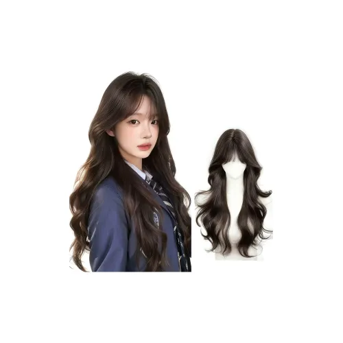 FYOSEE Full Голова Перука Атмосферные Слои Большая Волна Длинная Роликовая Модная FLUFFY Натуральная Повседневная Full Голова Перука