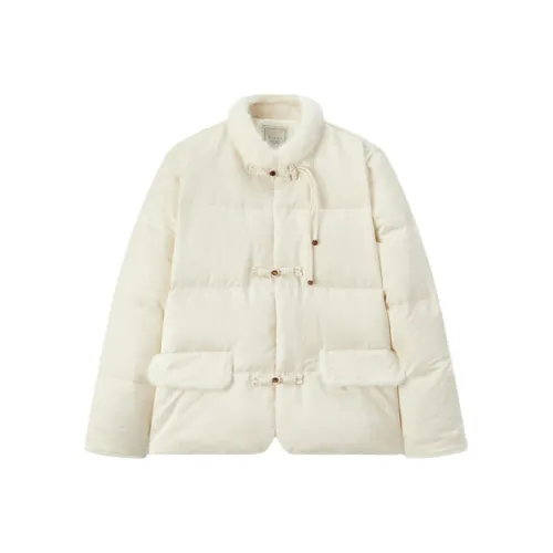 EICHITOO Экрю Женские Пуховики