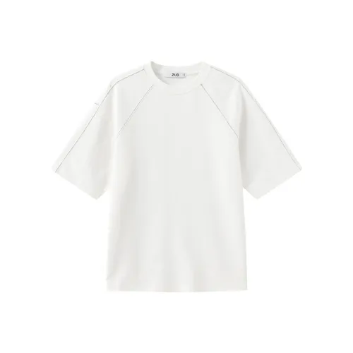 ZUO Белая Мужская T-Рубашка