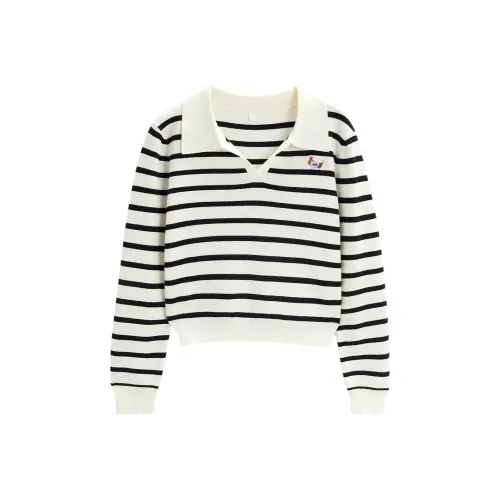 Love to serve Абрикос Черный Женская Трикотаж