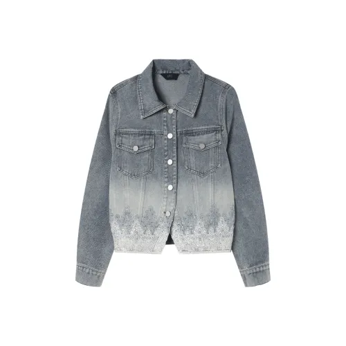 LOUISY AO Синий Женские Джинсовые Куртки